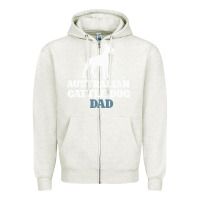 Oatmeal Heather Australian Cattle Dog Zipper Hoodie - Bettercallsaul