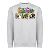 Heather Grey Egg hunter Heavyweight Sweatshirt - NancyCooperArtShop