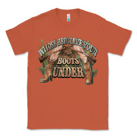 Copper whose bed have your boots under cowboy western Classic Tee - NancyCooperArtShop