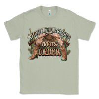 Matcha whose bed have your boots under cowboy western Classic Tee - NancyCooperArtShop