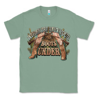 Sage whose bed have your boots under cowboy western Classic Tee - NancyCooperArtShop