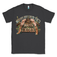 Smoke whose bed have your boots under cowboy western Classic Tee - NancyCooperArtShop