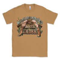 Toasted Coconut whose bed have your boots under cowboy western Classic Tee - NancyCooperArtShop