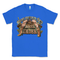 True Royal whose bed have your boots under cowboy western Classic Tee - NancyCooperArtShop