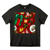 Asphalt christmas snow globe seamless pattern Heavy Core Tee - BundleAndBundleShop