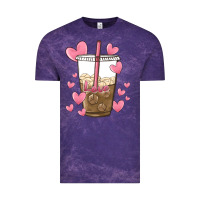 Cloud Purple valentine coffee lover Vintage Tee - MaliasSmallBusiness