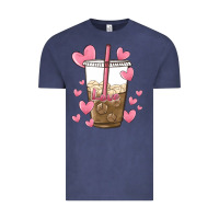 Vintage Denim valentine coffee lover Vintage Tee - MaliasSmallBusiness