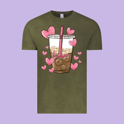 Valentine Coffee Lover Vintage Tee Designed By Maliassmallbusiness