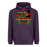 Plum thick thighs juneteenth vibes cowgirl Heavyweight Hoodie - CowGirlArtShop