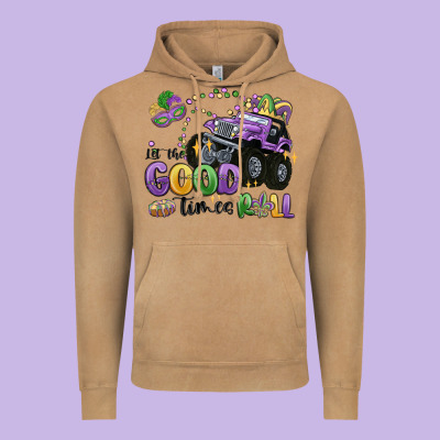 Let The Good Times Roll Vintage Hoodie Designed By Maliassmallbusiness