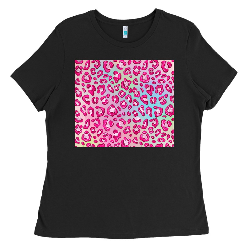 Pink Leopard Glitter Ladies Tee by JahusDesignShop | Teevron
