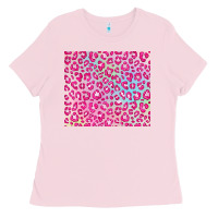 Bubblegum Pink pink leopard glitter Ladies Tee - JahusDesignShop