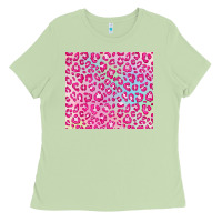 Matcha pink leopard glitter Ladies Tee - JahusDesignShop