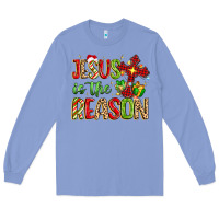 Colony Blue jesus is the reason Long Sleeve Tee - MaliasSmallBusiness