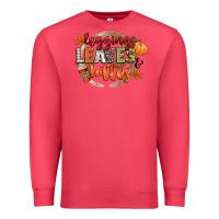 Cardinal leaves and lattes Premium Sweatshirt - CowGirlArtShop