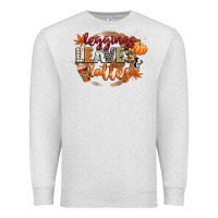 Oatmeal Heather leaves and lattes Premium Sweatshirt - CowGirlArtShop