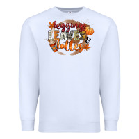 White leaves and lattes Premium Sweatshirt - CowGirlArtShop