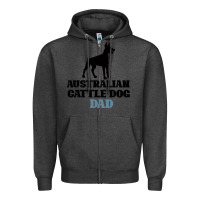 Charcoal Heather Australian Cattle Dog Zipper Hoodie - Bettercallsaul