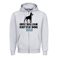 Heather Grey Australian Cattle Dog Zipper Hoodie - Bettercallsaul