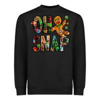 Black Oh snap Christmas Heavyweight Sweatshirt - NancyCooperArtShop