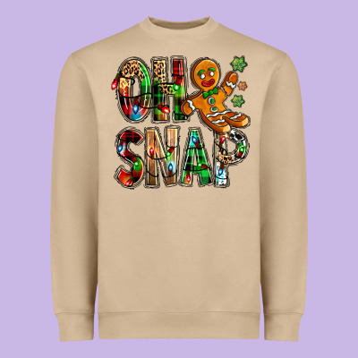 Oh Snap Christmas Heavyweight Sweatshirt Designed By Nancycooperartshop