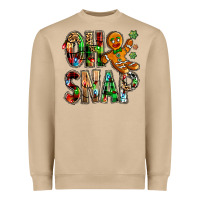 Mushroom Oh snap Christmas Heavyweight Sweatshirt - NancyCooperArtShop