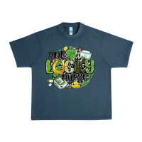 Midnight Navy one lucky nurse Urban Heavy Tee - MaliasSmallBusiness