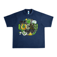 Navy one lucky nurse Urban Heavy Tee - MaliasSmallBusiness