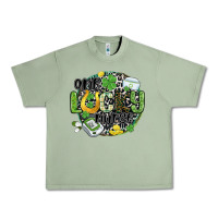 Oil Green one lucky nurse Urban Heavy Tee - MaliasSmallBusiness