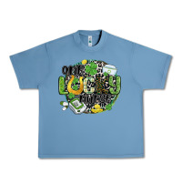 Pebble Blue one lucky nurse Urban Heavy Tee - MaliasSmallBusiness