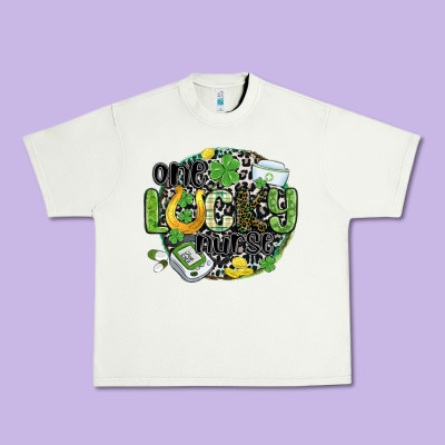One Lucky Nurse Urban Heavy Tee Designed By Maliassmallbusiness