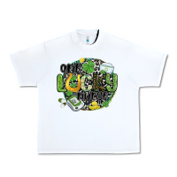White one lucky nurse Urban Heavy Tee - MaliasSmallBusiness