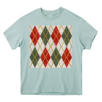 Arona christmas diamond plaid seamless pattern Heavy Core Tee - BundleAndBundleShop