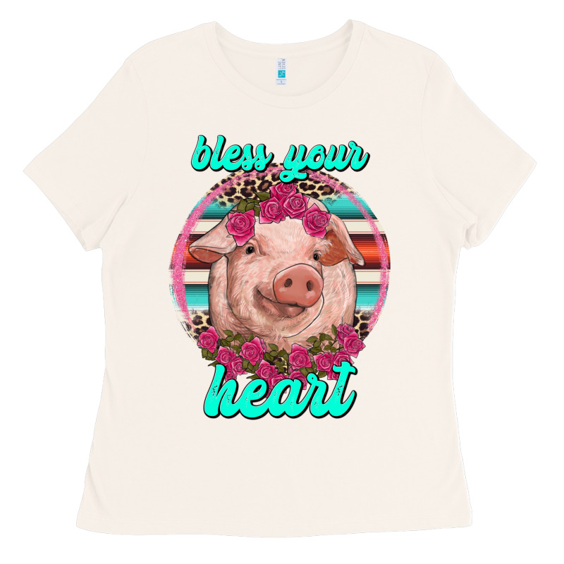 Bless Your Heart Pig Ladies Tee by RanaPortraitStore | Teevron