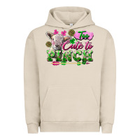 Pigment French Oak Too Cute To Pinch Urban Hoodie - FaDigitalArtStudio