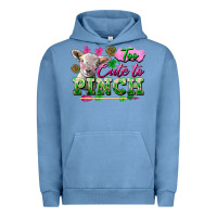 Pigment Pebble Blue Too Cute To Pinch Urban Hoodie - FaDigitalArtStudio