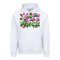 White Too Cute To Pinch Urban Hoodie - FaDigitalArtStudio