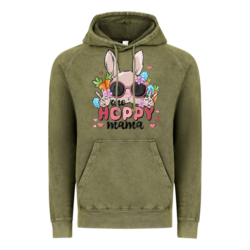 One Hoppy Mama Vintage Hoodie by MaliasSmallBusiness | Teevron