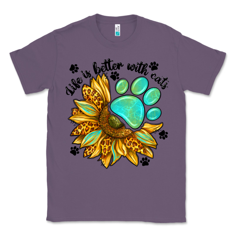 Life Is Better With Cats Classic Tee by NancyCooperArtShop | Teevron