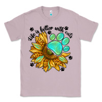 Lilac life is better with cats Classic Tee - NancyCooperArtShop