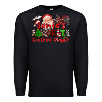 Black santas favorite  football player Premium Sweatshirt - CowGirlArtShop