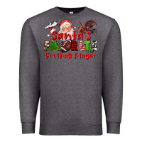 Charcoal Heather santas favorite  football player Premium Sweatshirt - CowGirlArtShop
