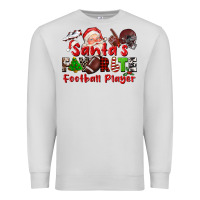 Dove Grey santas favorite  football player Premium Sweatshirt - CowGirlArtShop