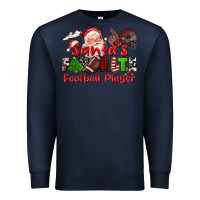Navy santas favorite  football player Premium Sweatshirt - CowGirlArtShop