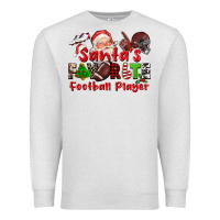Oatmeal Heather santas favorite  football player Premium Sweatshirt - CowGirlArtShop