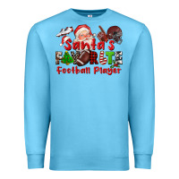 Ocean Blue santas favorite  football player Premium Sweatshirt - CowGirlArtShop