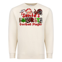 Santas Favorite  Football Player Premium Sweatshirt | Teevron