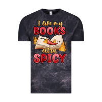 Cloud Black i like my books extra spicy Vintage Tee - MaliasSmallBusiness