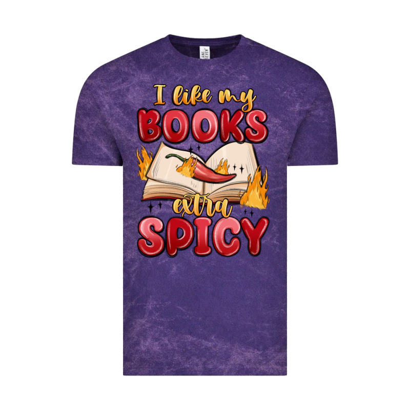I Like My Books Extra Spicy Vintage Tee by MaliasSmallBusiness | Teevron