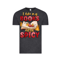 Vintage Black i like my books extra spicy Vintage Tee - MaliasSmallBusiness